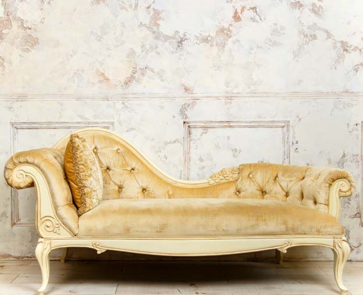 Divano dorato Made In Italy
