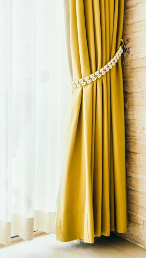Tendaggio color oro